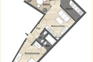 München, Neuhausen - Erbpacht, gut geschnittene 2-Zimmer-Wohnung mit sonniger Dachterrasse – Die vollständige Adresse der Immobilie erhältst du vom Anbieter., 80637 Dom Pedro, München – Vorschaubild 14