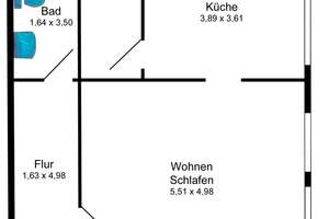 Wunstorf - Bokeloh, großzügige 1 ZKB, inkl. EBK, barrierearm in schöner Lage – Die vollständige Adresse der Immobilie erhältst du vom Anbieter., 31515 Wunstorf – Vorschaubild 3