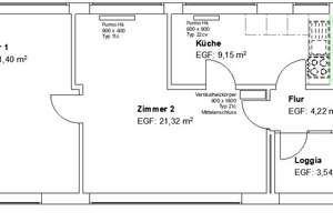 Raum zum Leben! Ansprechende 2 ZKB mit Loggia! – Malsfelder Straße 6, 34127 Rothenditmold, Kassel – Vorschaubild 2