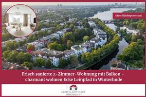 Sanierte 2-Zimmer-Wohnung mit Balkon –
 charmant wohnen Ecke Leinpfad in Winterhude