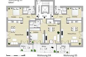 KfW 40 QNG Neubau in Stuttgart-Rohr:  2-Zimmer-Wohnung mit Südbalkon – Die vollständige Adresse der Immobilie erhältst du vom Anbieter., 70565 Rohr, Stuttgart – Vorschaubild 3