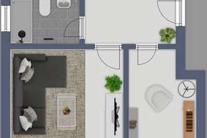 Viel Platz für eigene Wohnideen: 3 Zimmer Hochparterre und großer Balkon in Hamburg-Rahlstedt – Die vollständige Adresse der Immobilie erhältst du vom Anbieter., 22145 Rahlstedt, Hamburg – Vorschaubild 11