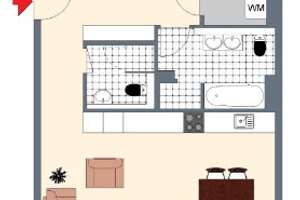 Wohnen mit Stil: Lichtdurchflutete 2-Zimmer-Wohnung mit Loggia & exklusiver Ausstattung – Maybachstraße 27, 70469 Bahnhof Feuerbach, Stuttgart – Vorschaubild 8