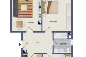 Begehrte Lage!!! 
Gepflegte 3-Zimmer-Wohnung mit Balkon & Einbauküche – Die vollständige Adresse der Immobilie erhältst du vom Anbieter., 70176 Rosenberg, Stuttgart – Vorschaubild 20