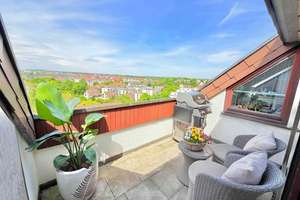  3,5-Zi-Penthouse-Maisonette im Dachgeschoss: Galerie, große Süd-Dachterrasse, Balkon, Panoramablick – Die vollständige Adresse der Immobilie erhältst du vom Anbieter., 70435 Zuffenhausen-Mönchsberg, Stuttgart – Vorschaubild 4
