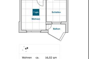SOFORT BEZIEHBAR! Kleine 2-Zimmerwohnung in zentraler Lage-WBS erforderlich! – Borsbergstr. 32, 1309 Striesen-Süd, Dresden – Vorschaubild 2