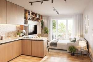 1-Zimmer-Eigentumswohnung mit Süd-Terrasse in Weißensee | provisionsfrei