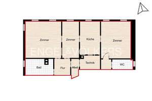 Wohnen im Kulturdenkmal • individuelle 3-Zimmer-Wohnung mit separater Küche im Stadtzentrum – Die vollständige Adresse der Immobilie erhältst du vom Anbieter., 72070 Zentrum, Tübingen – Vorschaubild 12
