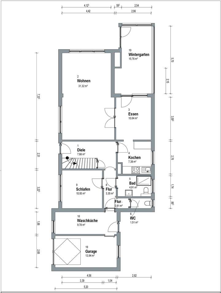 Grundriss Erdgeschoss