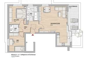 SONNTAGSBESICHTIGUNG | 3-Zi.-Wohnung im Staffelgeschoss mit sonniger Dachterrasse im Linde-Quartier – Am Sauerstoffwerk 1, 55246 Mainz-Kostheim, Wiesbaden – Vorschaubild 5