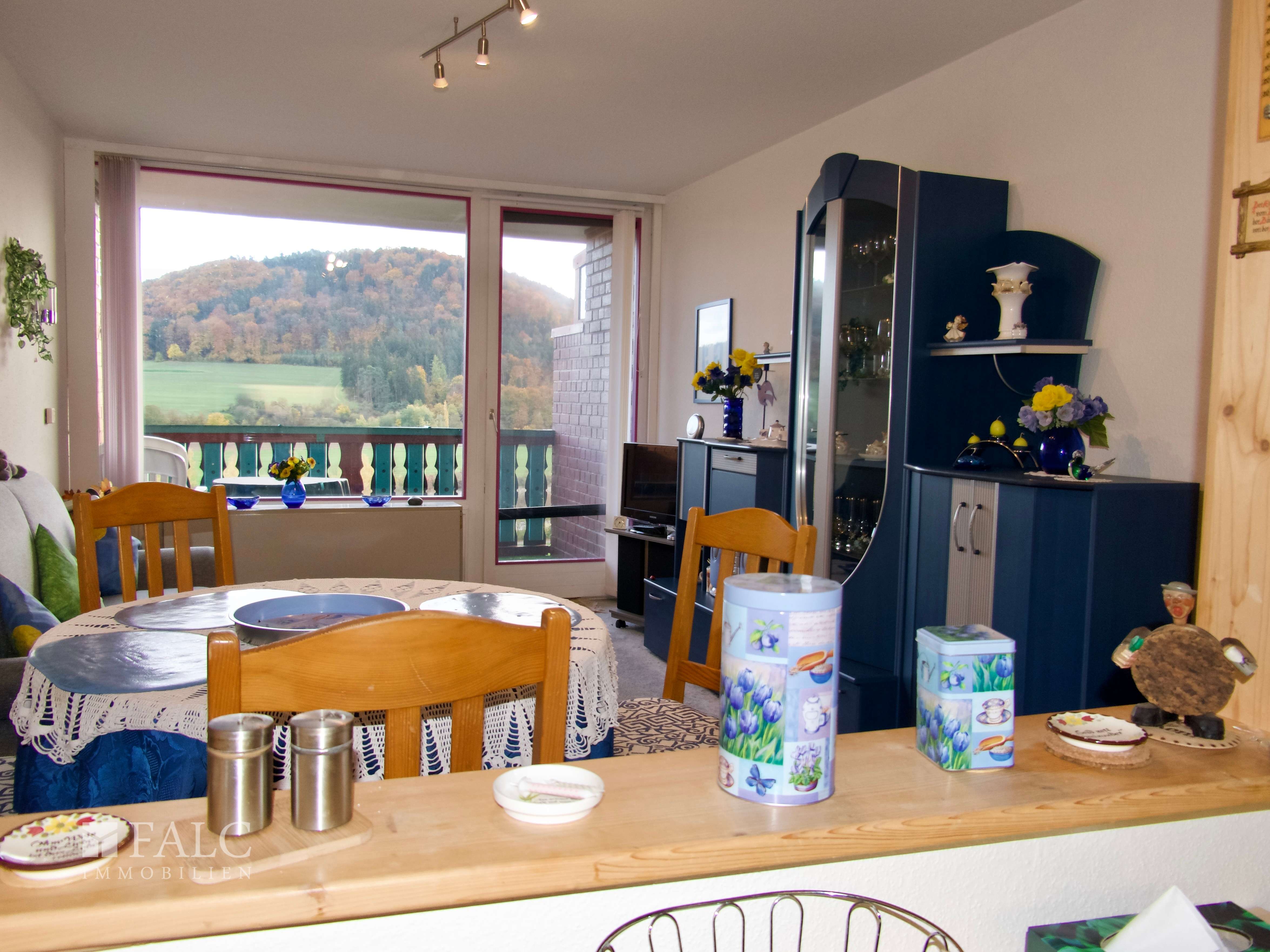 Immobilie in Riedenburg - Einfach Mehr: Gepflegte Nichtraucher-2-Zimmer-Wohnung, möbiliert, Aufzug, Süd-Loggia-Balkon. TG. - Bild 4