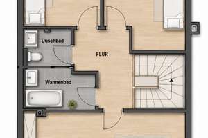 Familienglück zum „Bezahlbar-Preis“: 5-Zi-RMH! Sanierungsbedarf! Potential! Garten! Garage! – 40489 Angermund, Düsseldorf – Vorschaubild 18