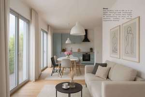 Sofort einziehen: 2-Zimmer-DG * Süd-Terrasse * 3D Rundgang