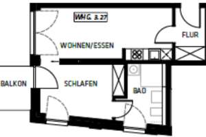 HAVEKANT - urbanes Apartment mit Einbauküche und Balkon – Am Rundtörn 22, 26135 Osternburg, Oldenburg (Oldenburg) – Vorschaubild 6