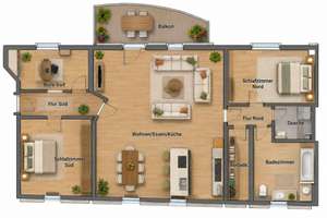 Außergewöhnliche 4,5-Zimmer-Wohnung mit Loft-Charakter – stadtnah und ruhig in grüner Hoflage – Pillenreutherstr. 66 a, 90459 Galgenhof, Nürnberg – Vorschaubild 18
