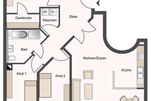 Modern & hell - Schicke Wohnung in familienfreundlicher Lage von Erlangen-Büchenbach – Die vollständige Adresse der Immobilie erhältst du vom Anbieter., 91056 Büchenbach West, Erlangen – Vorschaubild 18