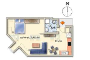 City-Apartment für Studierende – 79098 Oberau, Freiburg im Breisgau – Vorschaubild 9