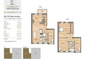 Dachgeschoss | 5-Zimmer Maisonette | 113 m² | Fußbodenheizung I Neubaustandard I PROVISIONSFREI – 4318 Anger-Crottendorf, Leipzig – Vorschaubild 9