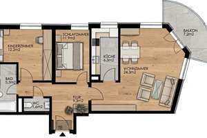 Attraktive 3-Zimmerwohnung in begehrter Lage von Gohlis Süd mit gr. Balkon, Gäste WC, Aufzug, TG – Die vollständige Adresse der Immobilie erhältst du vom Anbieter., 4155 Gohlis-Süd, Leipzig – Vorschaubild 21