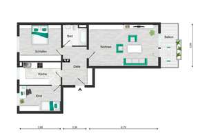 Gepflegte Etagenwohnung mit Südbalkon und Garage - Bezugsfrei – Die vollständige Adresse der Immobilie erhältst du vom Anbieter., 45143 Altendorf, Essen – Vorschaubild 16