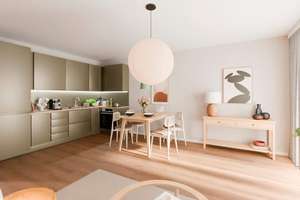 Barrierefreie Eigentumswohnung im 3. OG mit Balkon zum Innenhof und großer Wohnküche