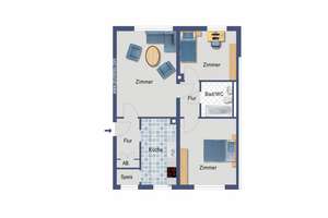 leere 3-Zi. Wohnung in Mainz-Mombach – Am Lemmchen 13, 55120 Mombach, Mainz – Vorschaubild 3