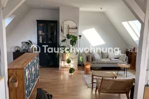 Tauschwohnung: Dachgeschosswohnung mit Blick auf die Stadt