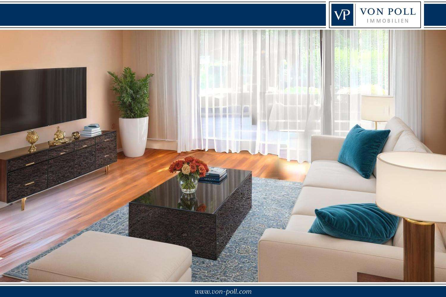 Immobilie in Kirchentellinsfurt - Gepflegte 3-Zimmer-Wohnung mit Balkon und Außenstellplatz in ruhiger Lage - Bild 1