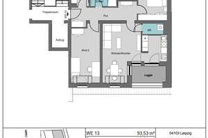 Neubauwohnung mit Loggia: Moderne 4-Zimmer im Zentrum-Ost – Kreuzstraße 25, 4103 Zentrum-Ost, Leipzig – Vorschaubild 12