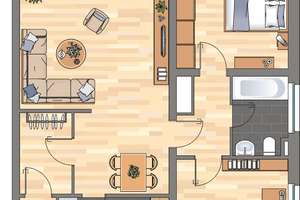 Charmante 3-Zimmer-Etagenwohnung in Wolfsburg – Viel Platz zum Wohlfühlen! – Mühlenweg 10, 38448 Vorsfelde, Wolfsburg – Vorschaubild 2