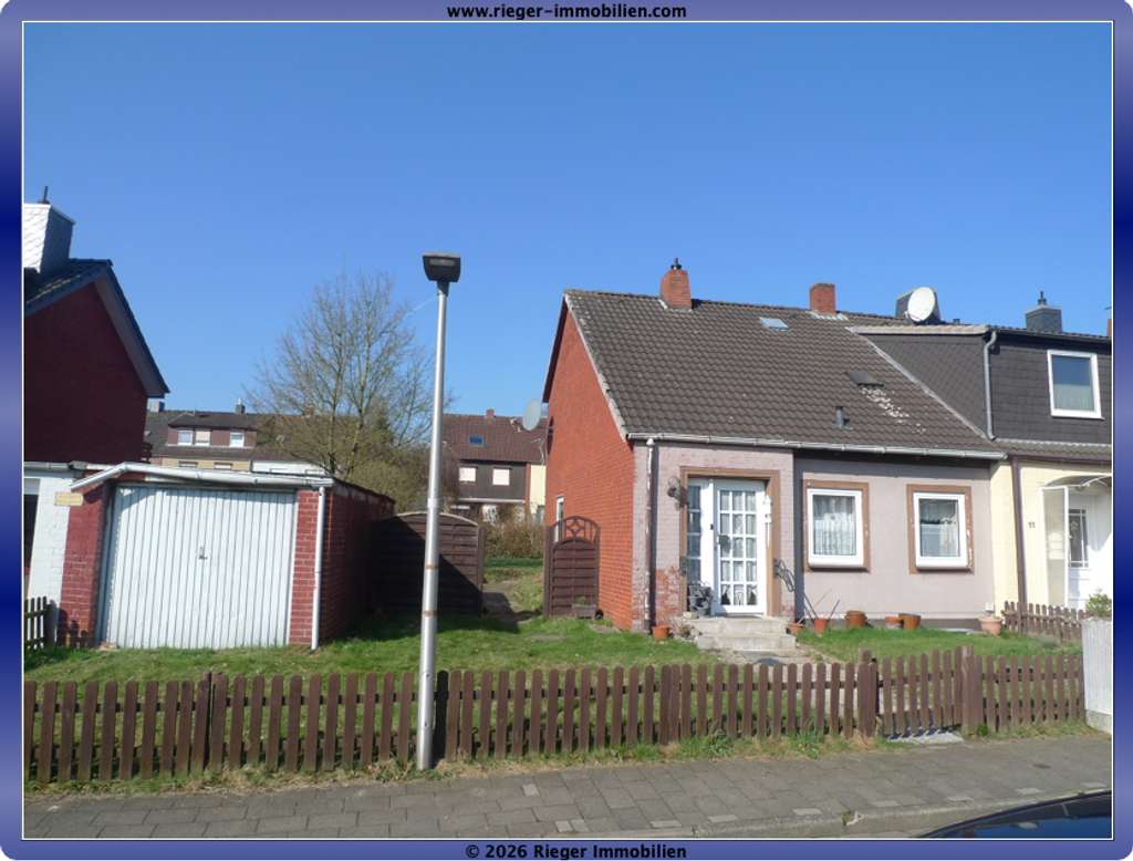 Immobilie in Osterholz-Scharmbeck - Kleines REH mit Sanierungsbedarf , Erweiterungsfähig, in ruhiger Lage - Bild 0