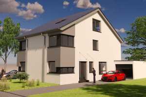 Neubau in Junkersdorf als DHH, KfW40, Energieeffizienz A+, mit Grundstück, Keller, FB-Heizung – Vogelsanger Weg 0, 50858 Köln – Vorschaubild 1