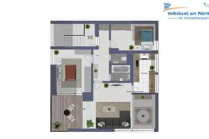3 Zimmer – DG Plus – Aussicht – Balkon – Garage – Die vollständige Adresse der Immobilie erhältst du vom Anbieter., 70327 Luginsland, Stuttgart – Vorschaubild 21