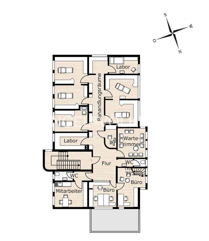 1. Obergeschoss (Raumauftei...