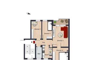 Gemütliche Wohnung mit Balkon // EG rechts – Kiebitzweg 24, 38446 Hellwinkel, Wolfsburg – Vorschaubild 6