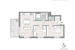 3-Zimmer-OG-Wohnung mit Balkon – Attraktiver Grundriss, optimale Lage, barrierefrei - WE06 – Altdorfer Straße 12, 12205 Lichterfelde, Berlin – Vorschaubild 8