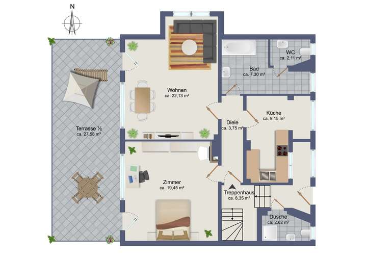 Grundriss Erdgeschoss