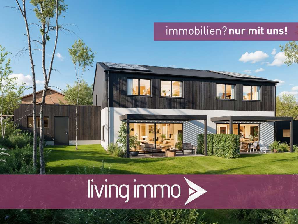 Immobilie in Iggensbach - Neubau-Doppelhaushälfte in ökologischer Holzbauweise, Doppelgarage und PV-Anlage – Effizienzhaus 40 - Bild 0