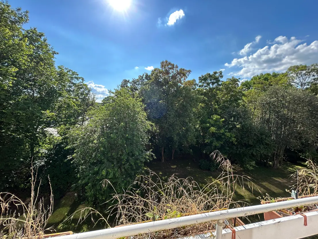Ausblick vom Balkon
