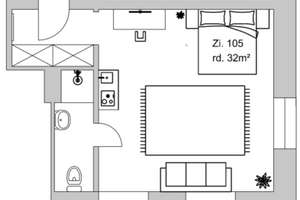 City-Apartment im Stadtkern – Die vollständige Adresse der Immobilie erhältst du vom Anbieter., 68165 Schwetzingerstadt/Oststadt, Mannheim – Vorschaubild 3