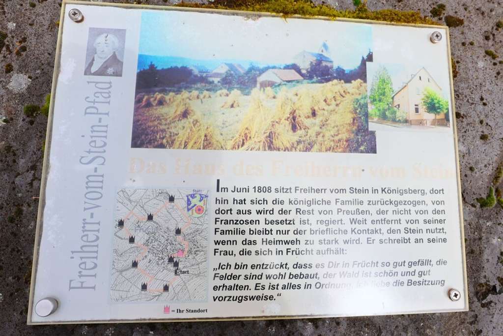 Immobilie in Frücht - Das Haus des Freiherrn vom Stein - Wohnhaus mit Scheune und Garten in ländlicher Lage in Frücht - Bild 2