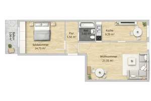 🌿Ruhige 2-Zimmer-Wohnung mit Balkon ins Grüne🌿  – bezugsfrei in Potsdam-Drewitz (von Privat) – Die vollständige Adresse der Immobilie erhältst du vom Anbieter., 14480 Drewitz, Potsdam – Vorschaubild 15