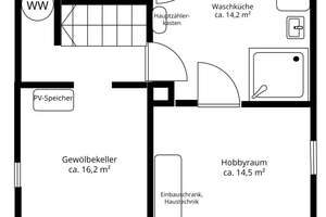 Freistehendes Einfamilienhaus mit Doppelgarage und Nebengebäuden, großer Garten – Die vollständige Adresse der Immobilie erhältst du vom Anbieter., 74199 Untergruppenbach – Vorschaubild 29