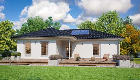 Bild von Ein Winkelbungalow zum Verlieben, der Scanhaus SH 115 WB incl. Grundstük !