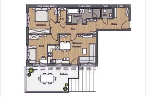 3-Zimmer Neubau Wohnung mit XL Balkon in Aubing – Die vollständige Adresse der Immobilie erhältst du vom Anbieter., 81243 Aubing-Süd, München – Vorschaubild 2