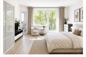 Lichtdurchflutete 2-Zimmer-Wohnung mit großem Balkon und EBK, löffelfertig, in Düsseldorf Ludenberg – 40629 Ludenberg, Düsseldorf – Vorschaubild 3