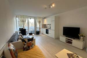 KERNSANIERTE EINZIMMERWOHNUNG MIT HOCHWERTIGEM BAD & KÜCHE IN BOGENHAUSEN – Fritz-Meyer-Weg 55, 81925 Oberföhring, München – Vorschaubild 5