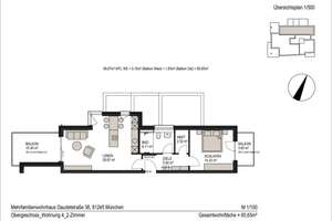 Perfect match: Ideal geschnittene 2-Zimmer-Wohnung im grünen Obermenzing – Die vollständige Adresse der Immobilie erhältst du vom Anbieter., 81245 Obermenzing, München – Vorschaubild 9