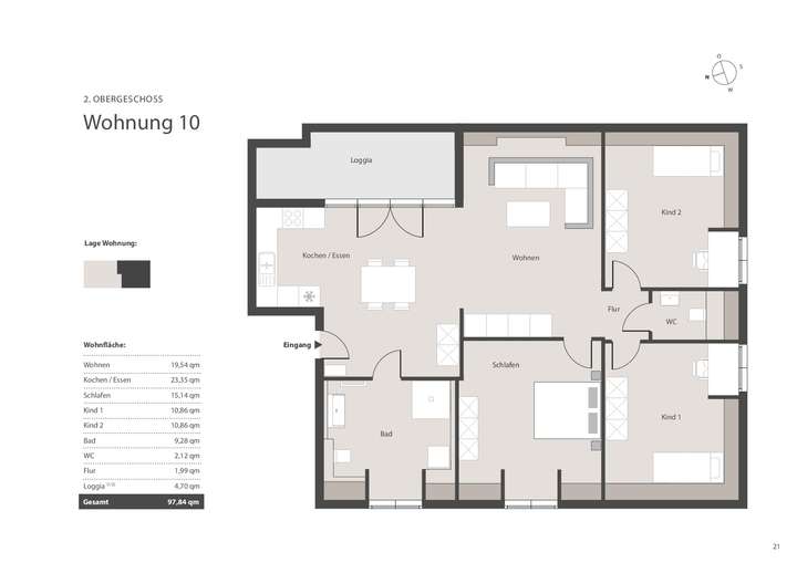 Wohnungsgrundriss ETW 10