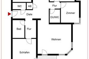 Tolle große Erdgeschoss-Wohnung, zentral und auch sehr ruhig ! – Die vollständige Adresse der Immobilie erhältst du vom Anbieter., 72760 Reutlingen-Mitte, Reutlingen – Vorschaubild 3